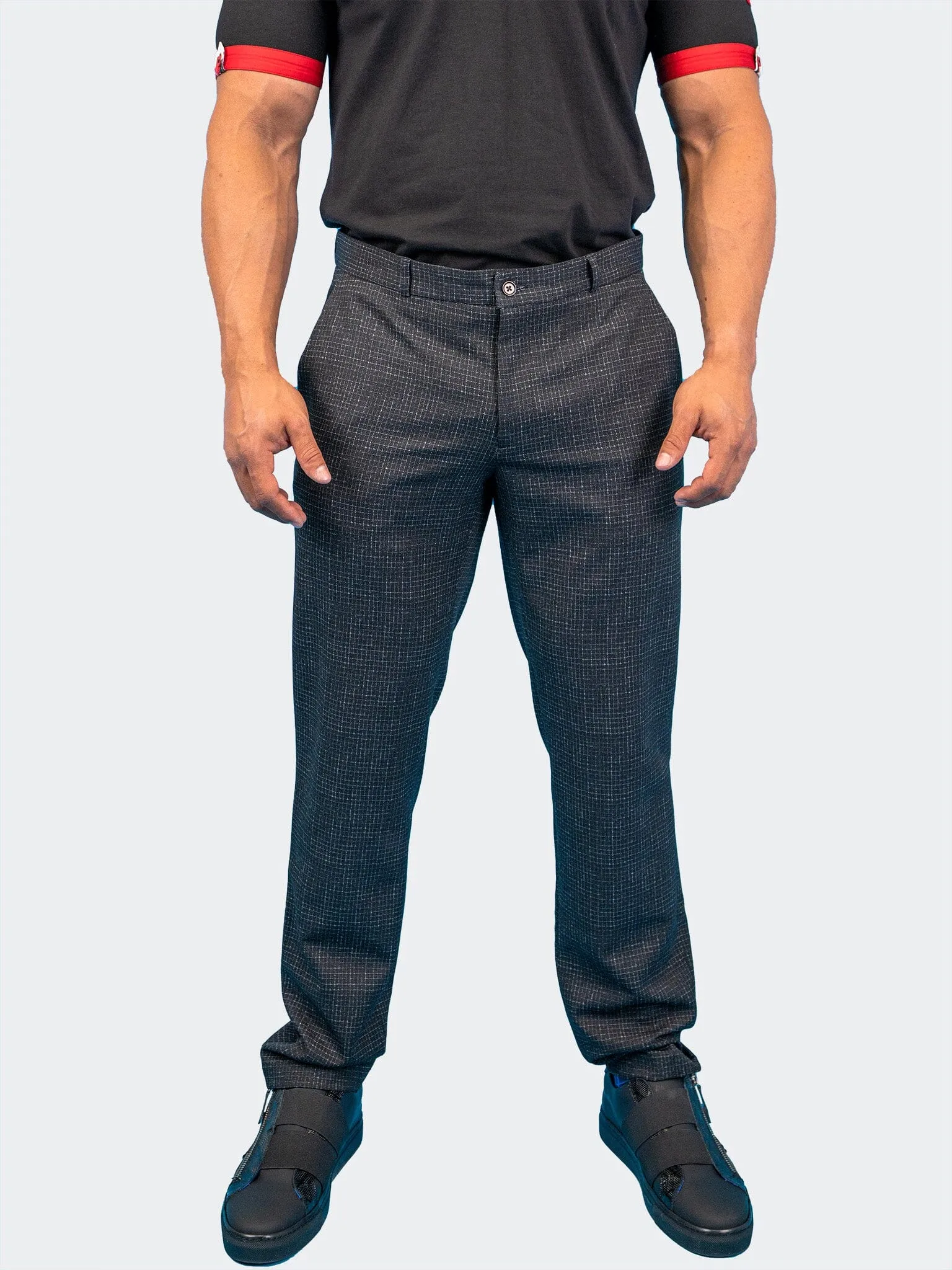 4-Way Stretch Pants Squared Black