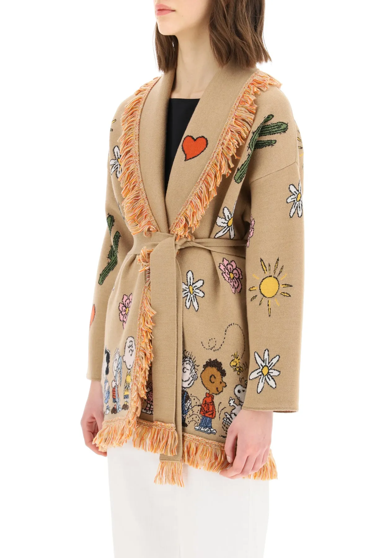 Alanui Peanuts Friends Belted Cardigan