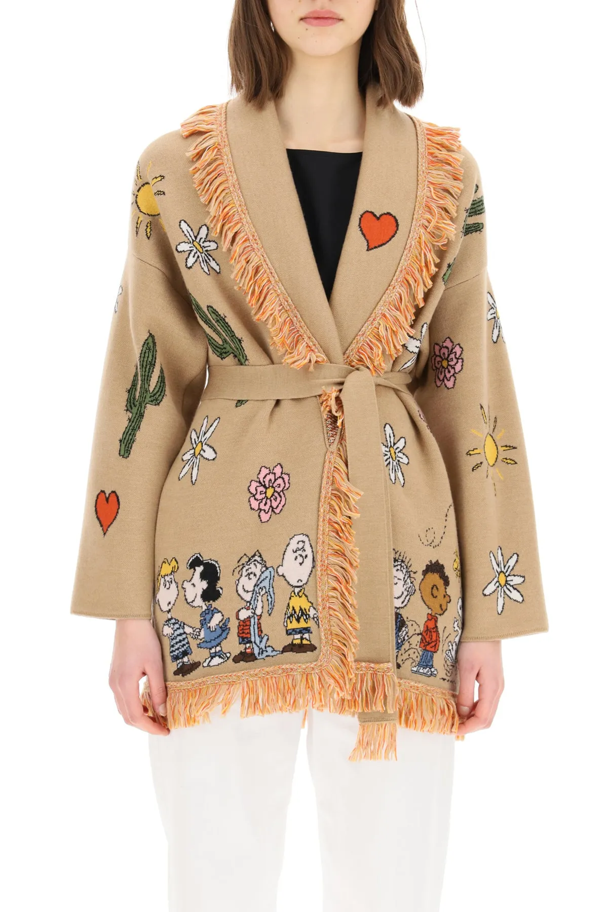Alanui Peanuts Friends Belted Cardigan