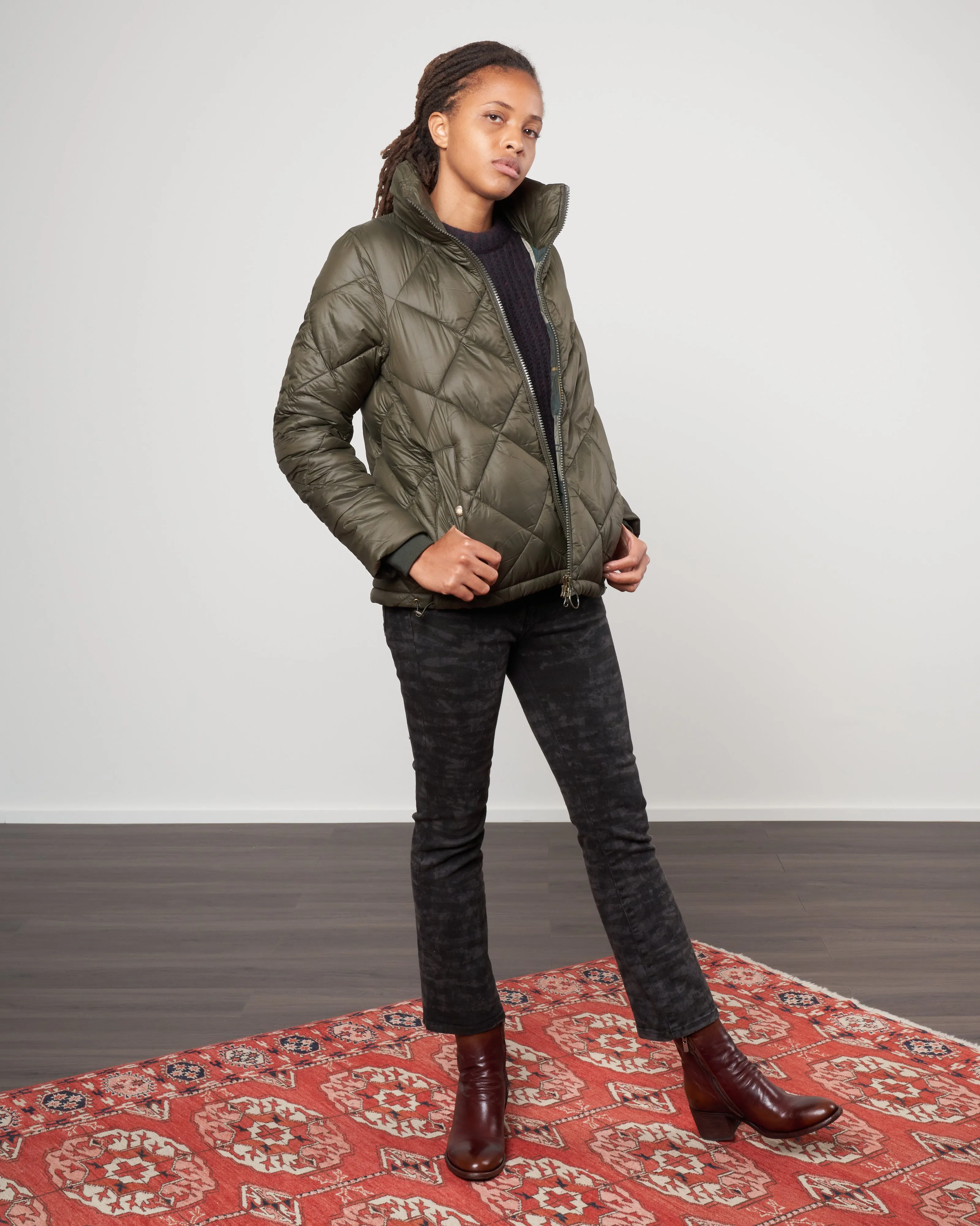 alness quilted jacket - sage/ancient