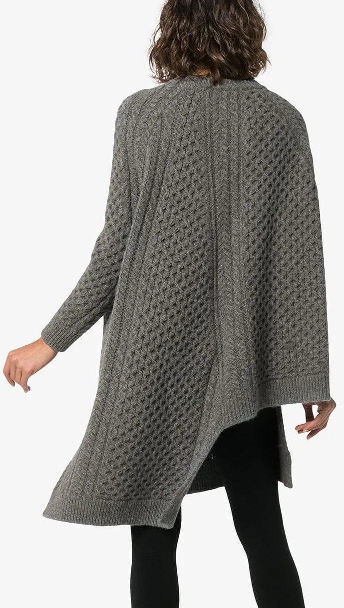 Asymmetric Cable Knit Jumper