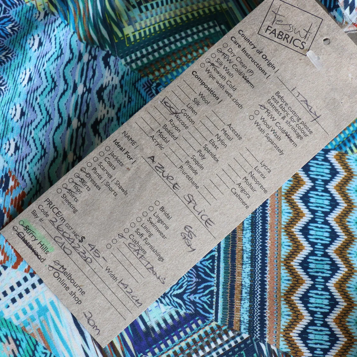 Azure Splice Viscose