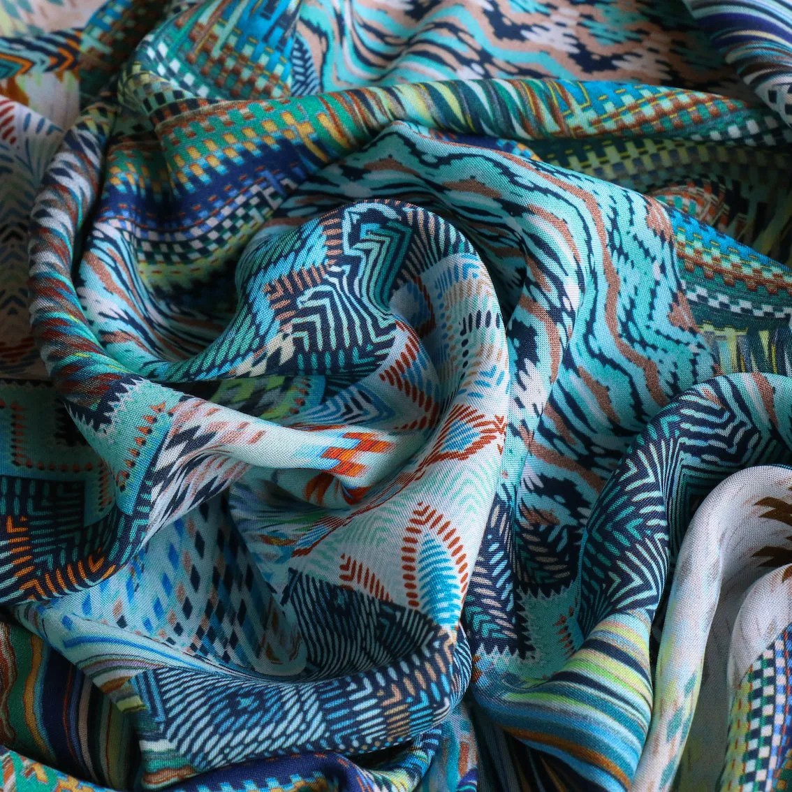 Azure Splice Viscose