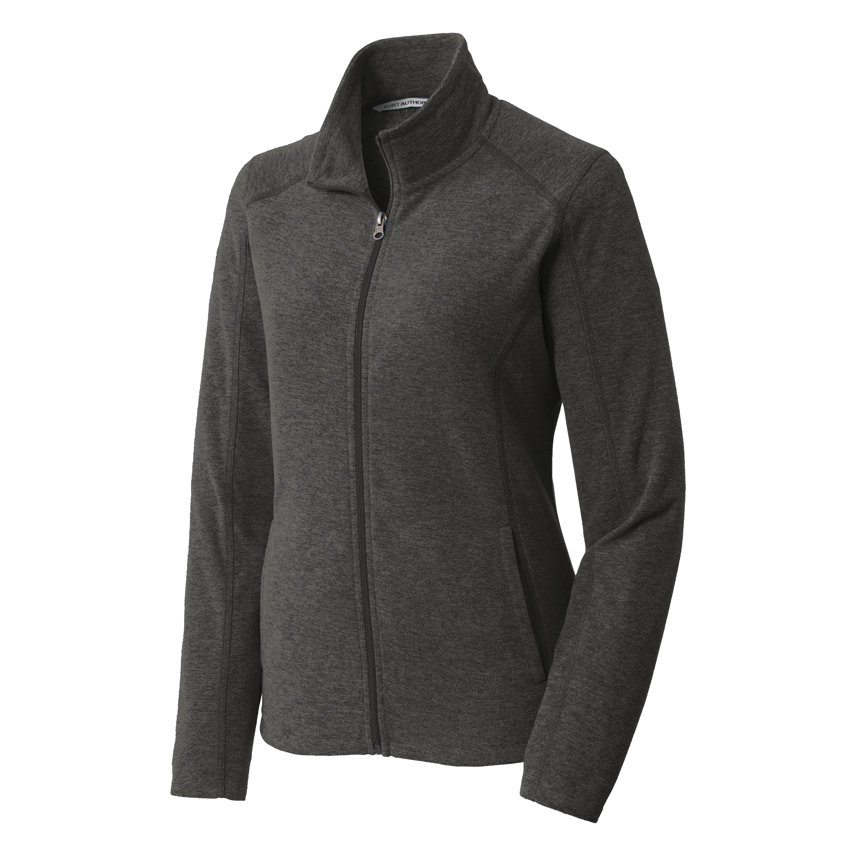 B1734W Ladies Heather Microfleece Full Zip Jacket