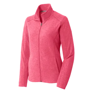 B1734W Ladies Heather Microfleece Full Zip Jacket