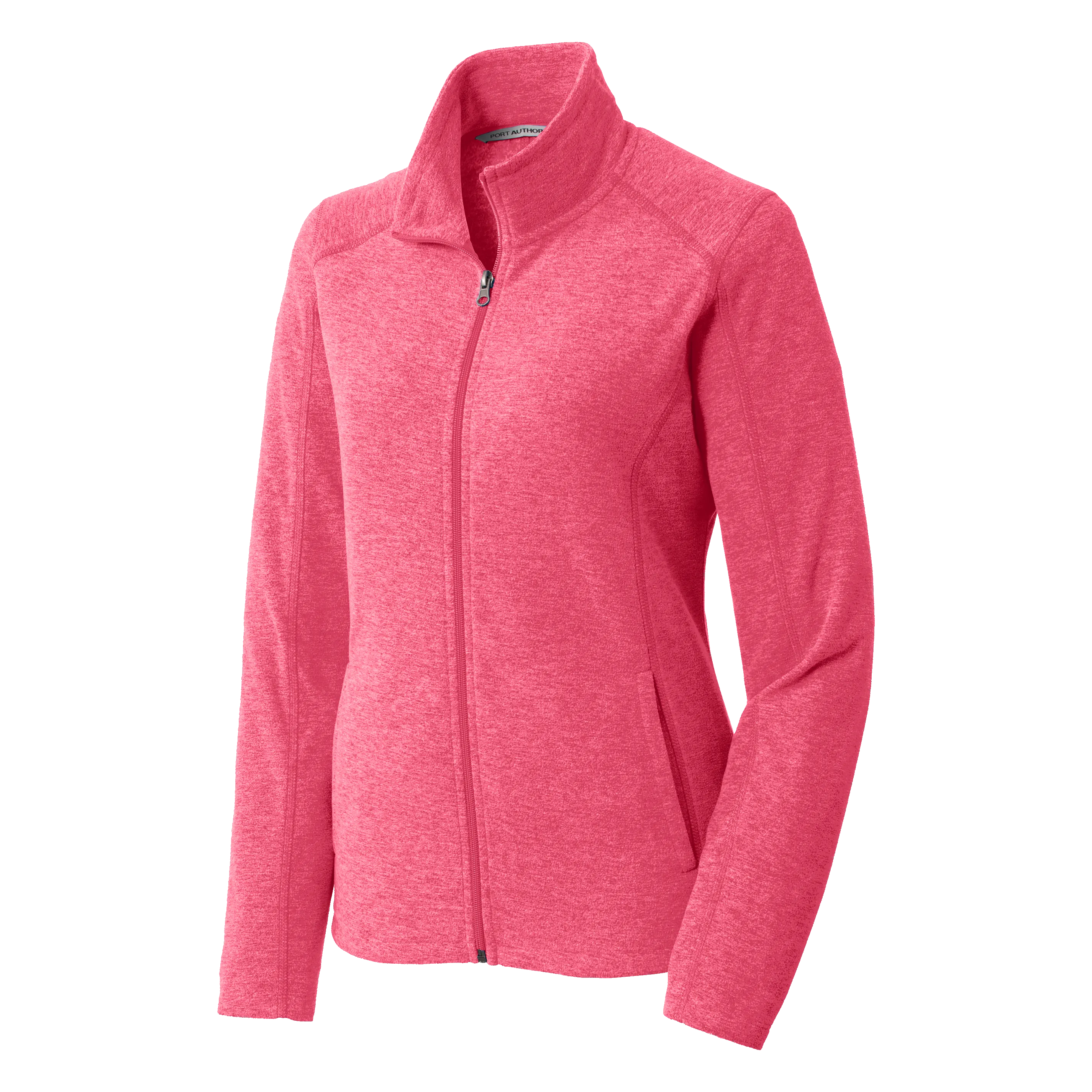 B1734W Ladies Heather Microfleece Full Zip Jacket