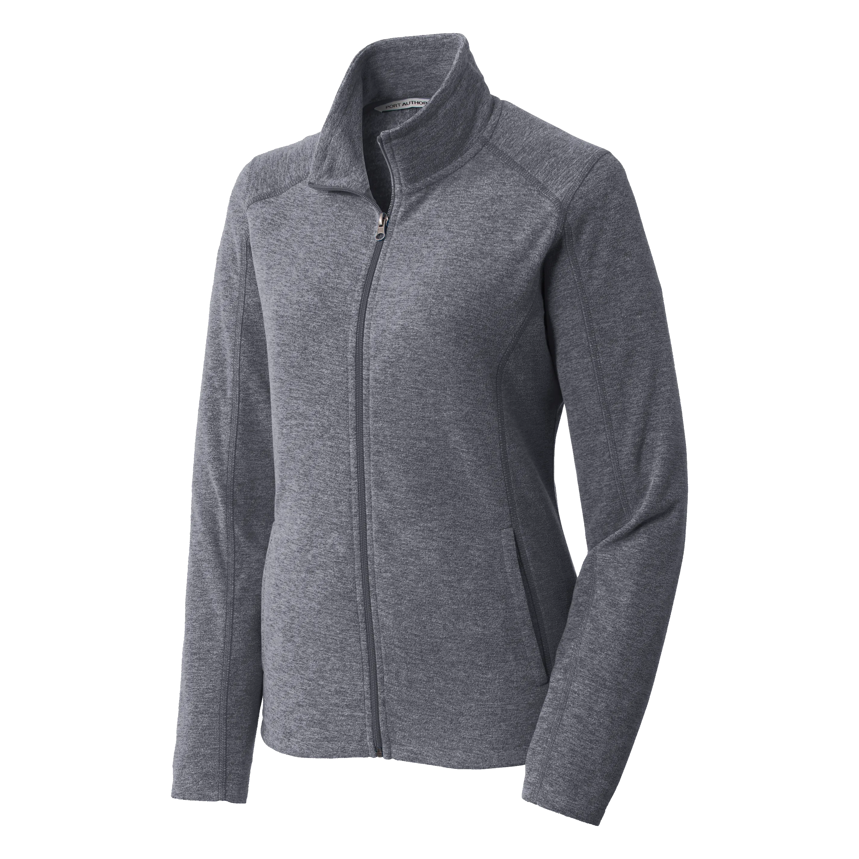 B1734W Ladies Heather Microfleece Full Zip Jacket