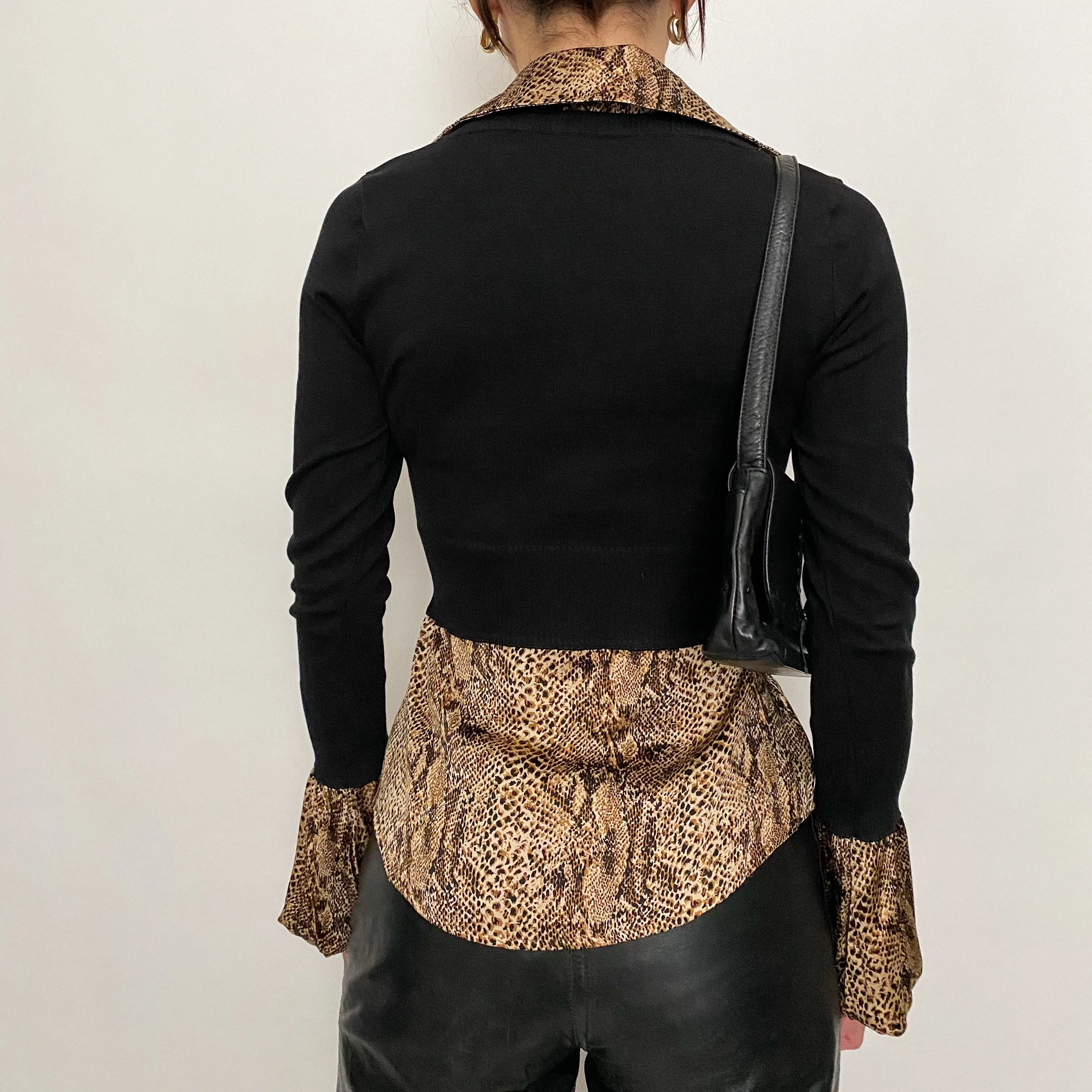 bebe layered top - xs
