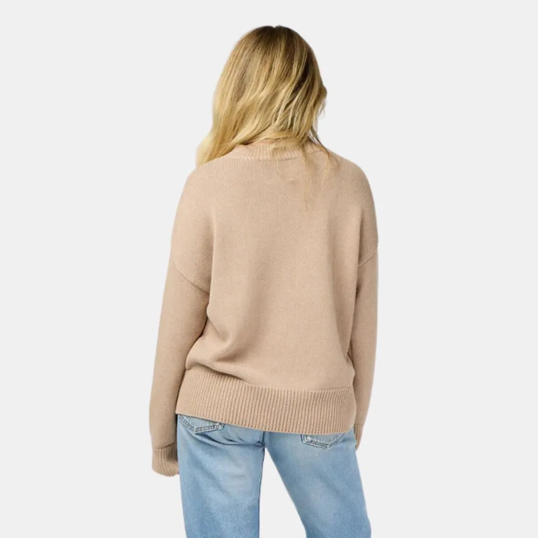 Benton Imperfect Heart Sweater (Taupe   Citron)