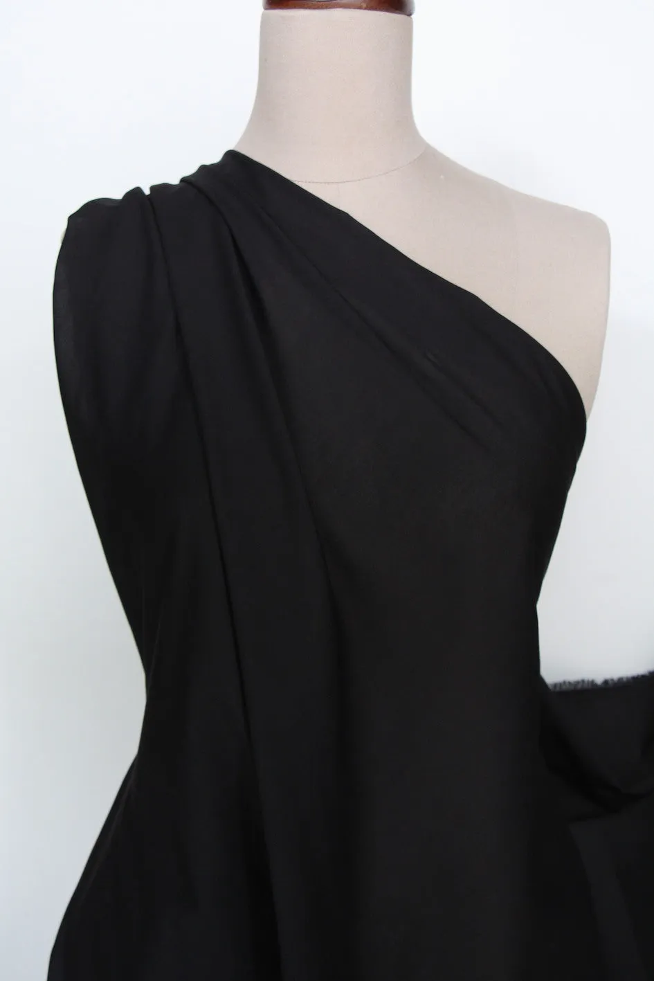 Black Cotton Voile