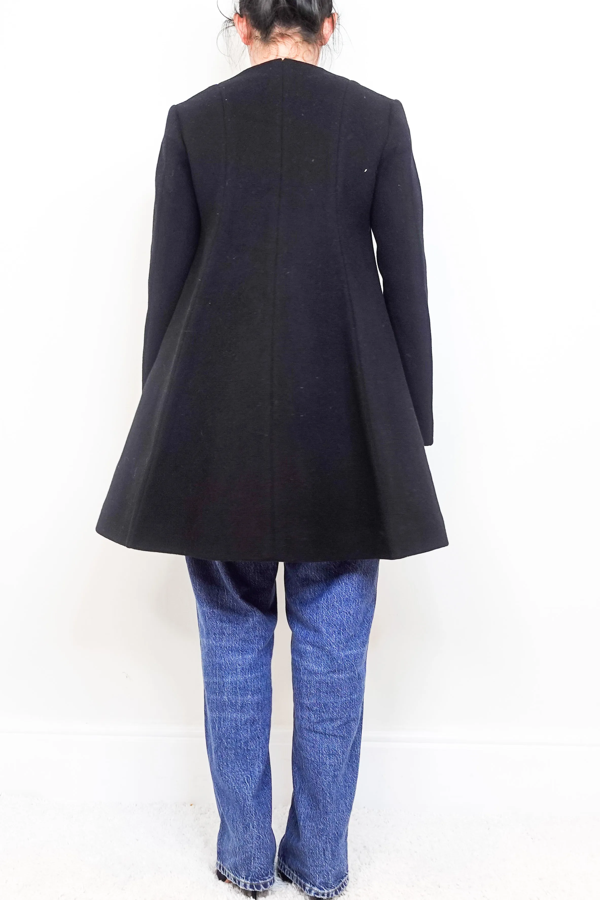 Black Swing coat RRP £2700