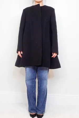 Black Swing coat RRP £2700