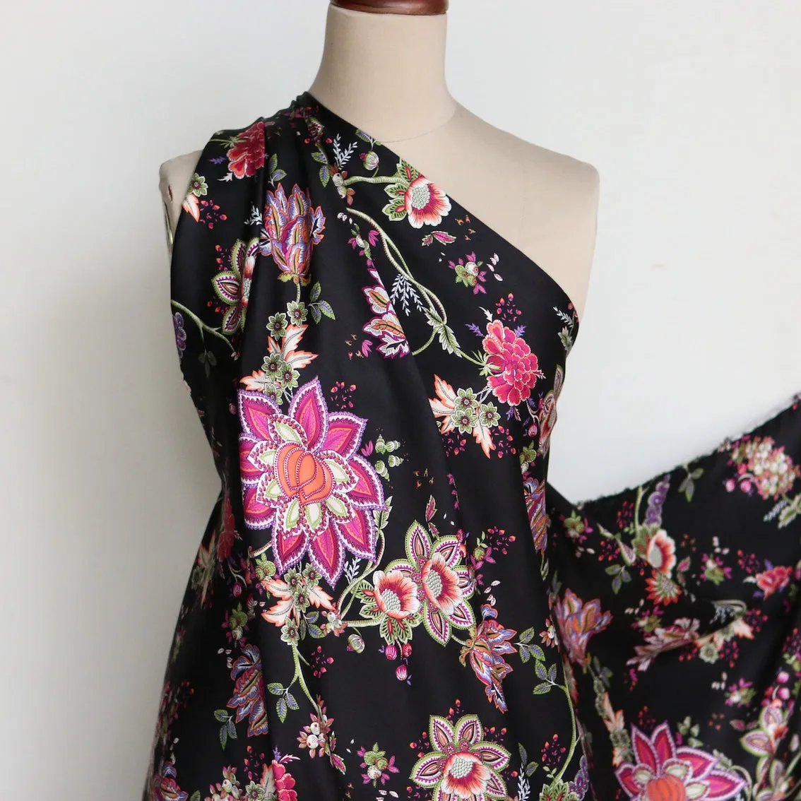 Boho Black Viscose