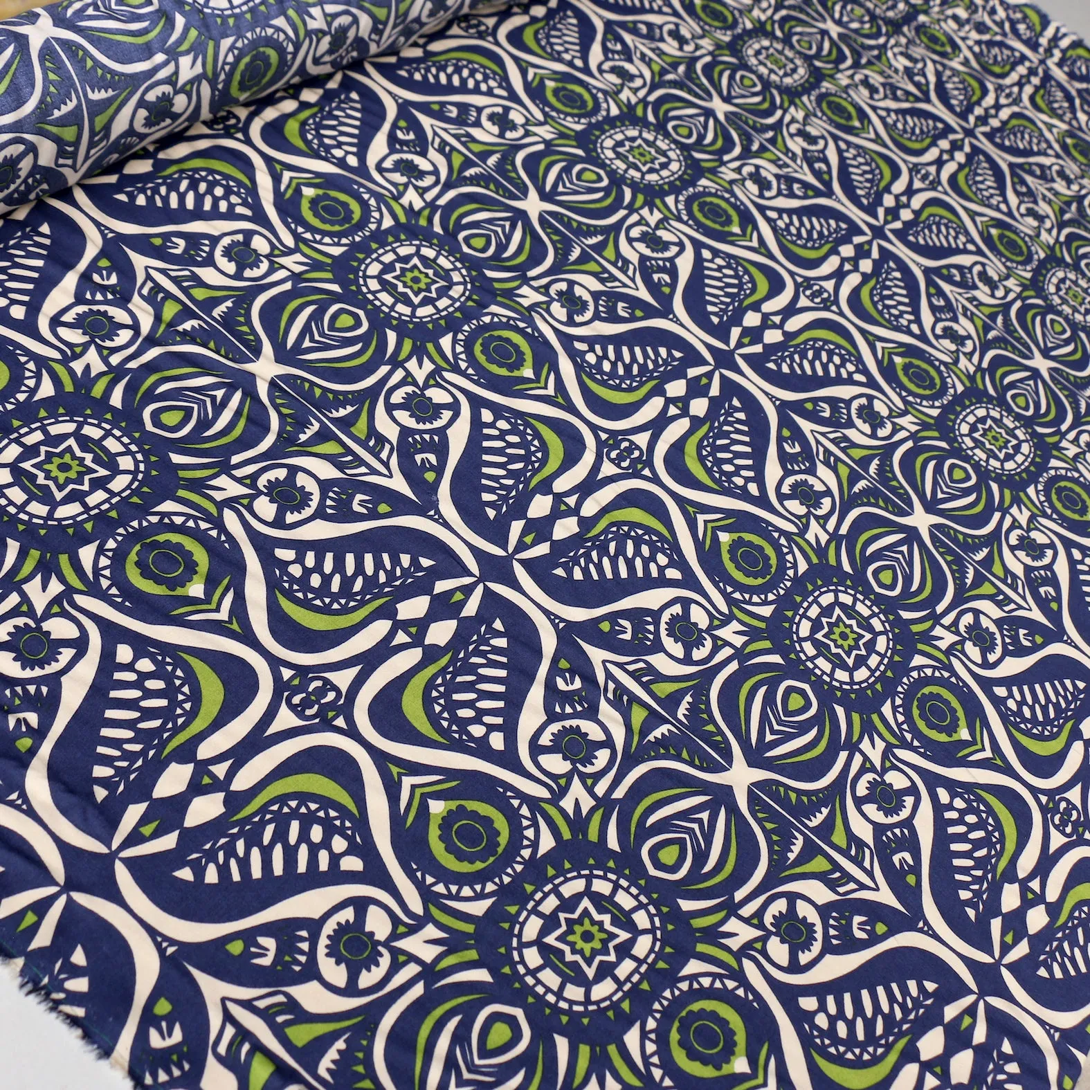 Cannara Verde Viscose Poplin