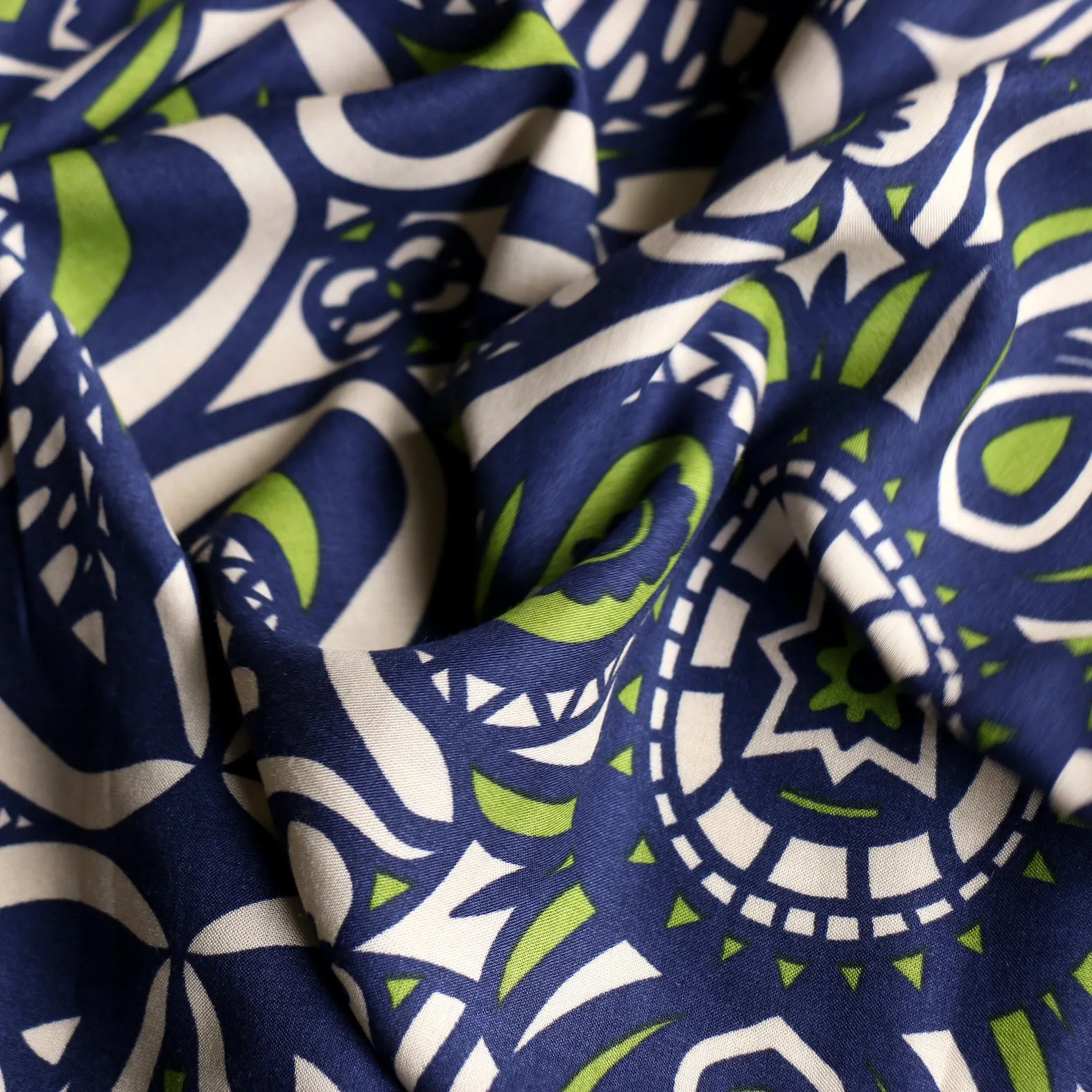 Cannara Verde Viscose Poplin