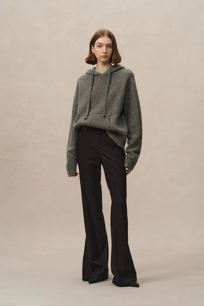 Chance Flared Suit Trousers in Fine Wool