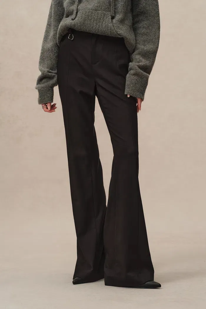 Chance Flared Suit Trousers in Fine Wool
