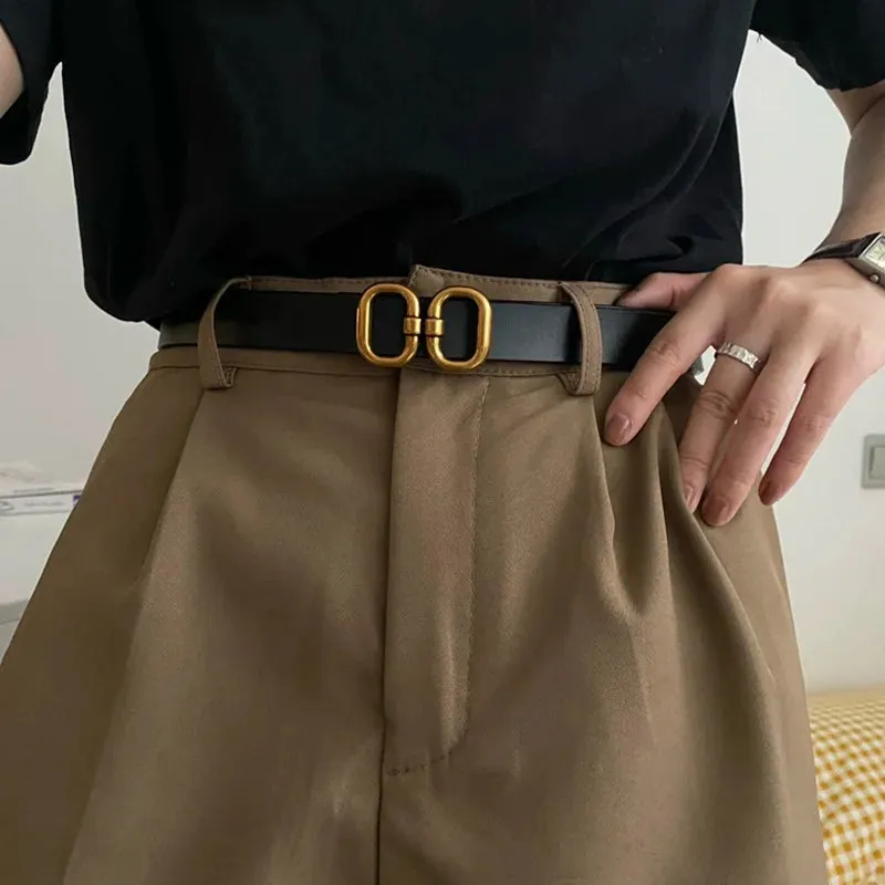 Chic Touch Double Buckle Belt