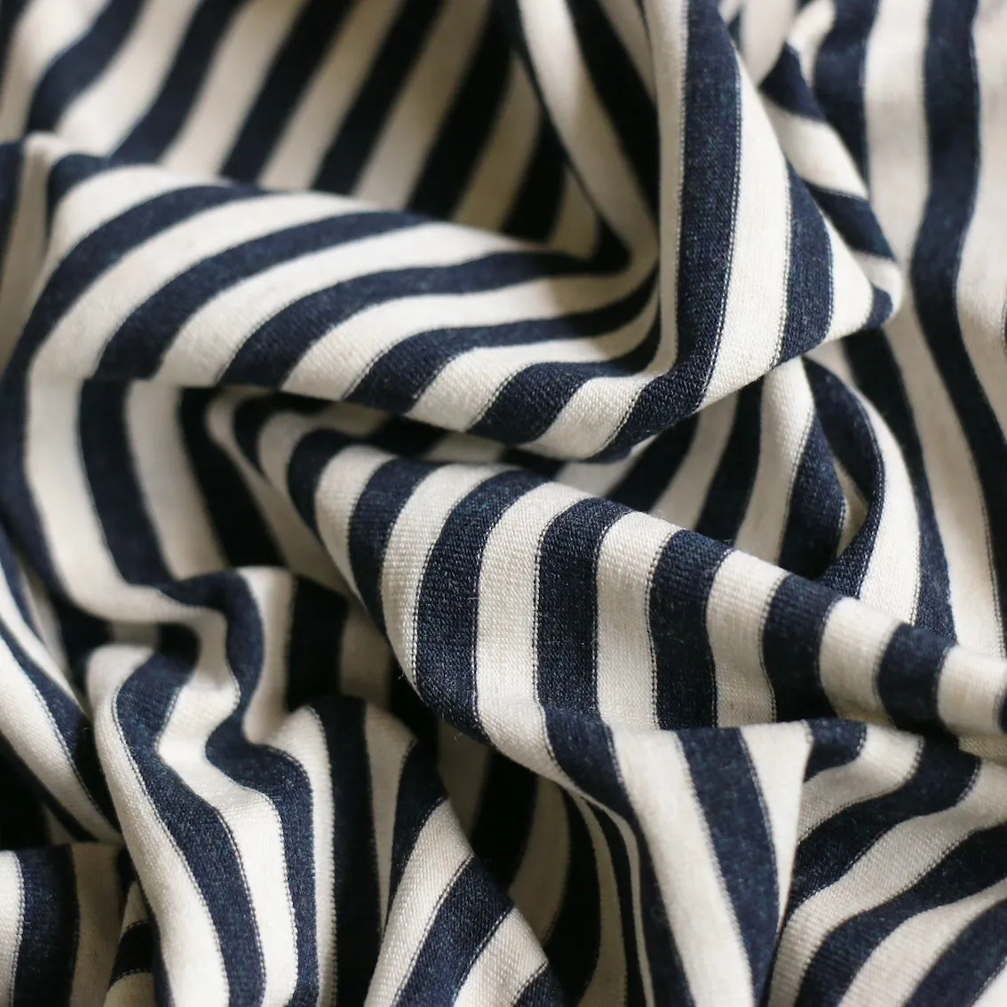 Como Stripe Oatmeal/Navy Stripe Jersey