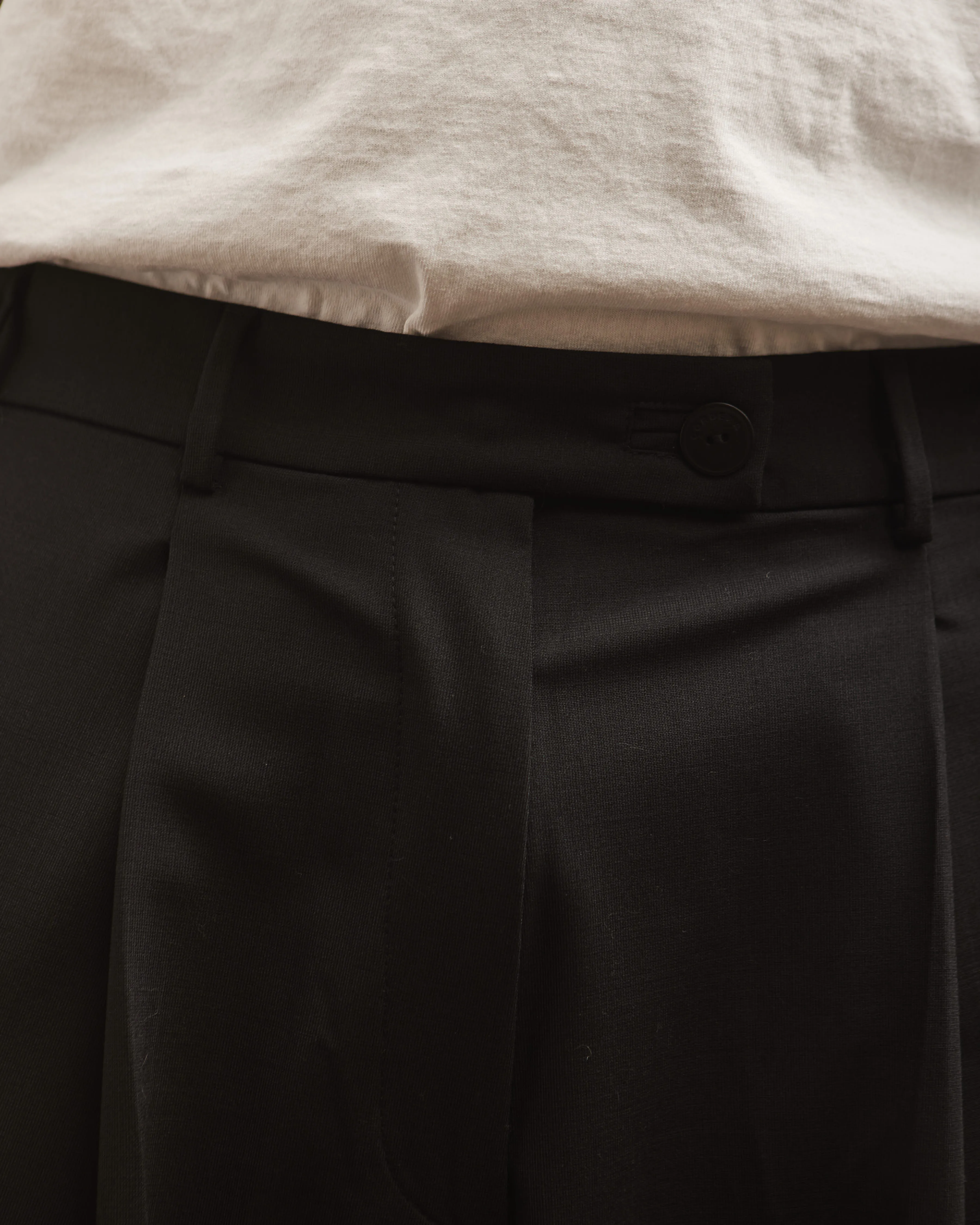 Cordera Unisex Tailoring Masculine Pant, Black