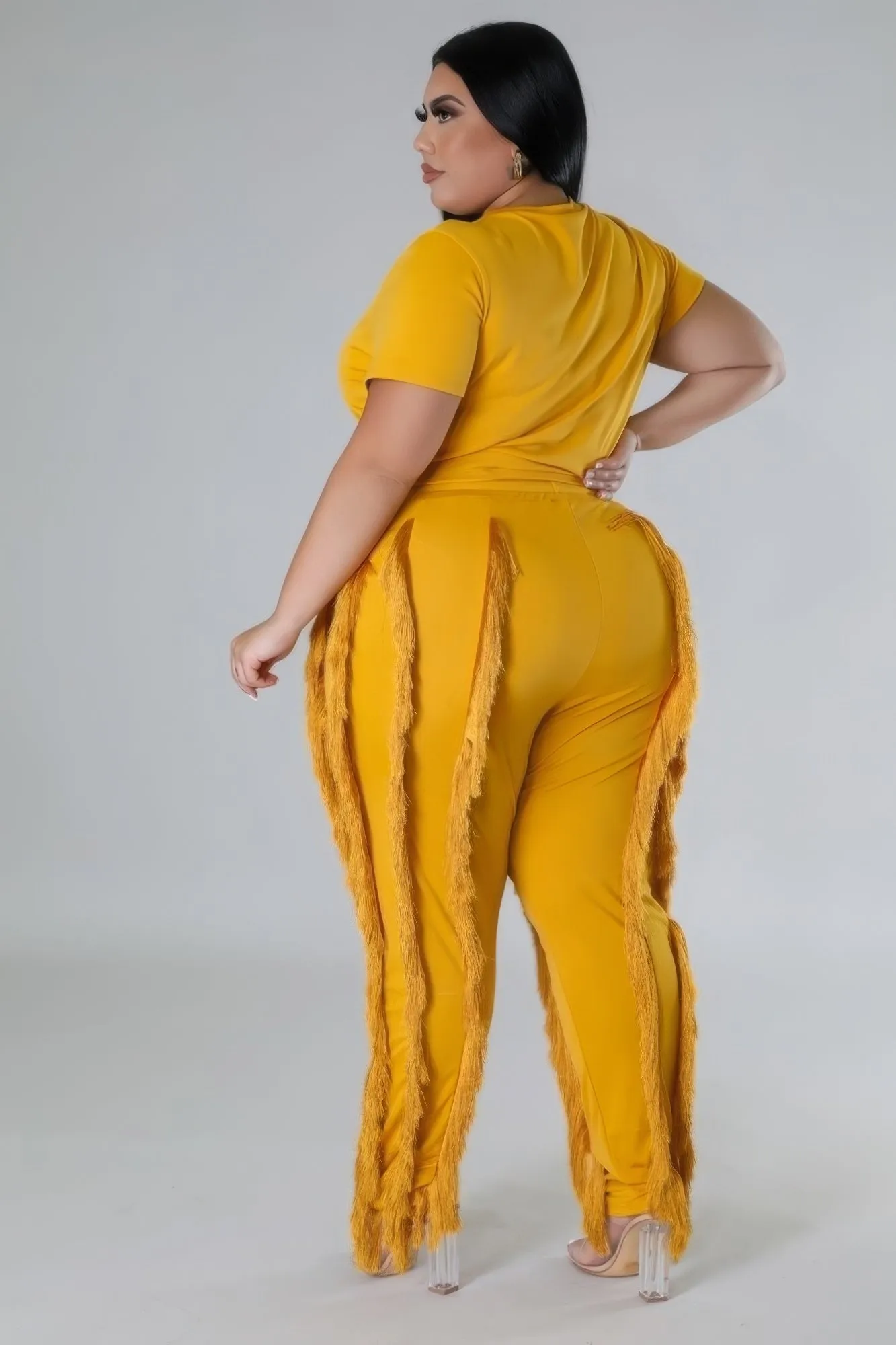 Crop Top Two-piece pants Set