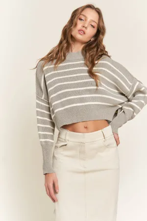 Cropped Long Sleeve Sweater