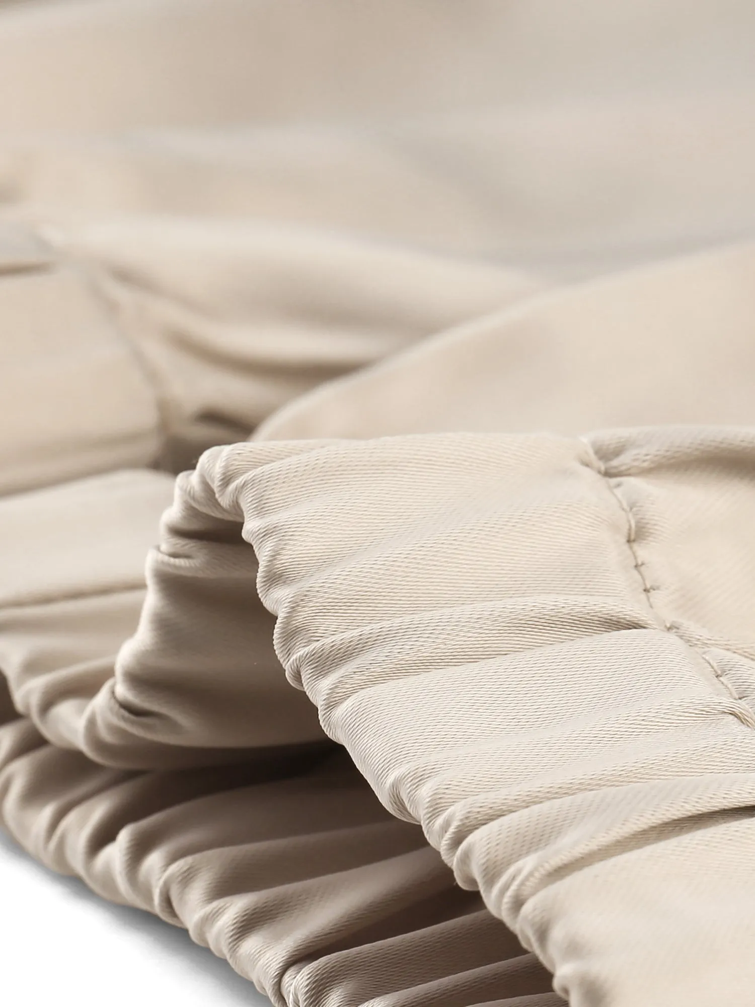 Drawstring Elastic Waist Athleisure Ankle Satin Joggers