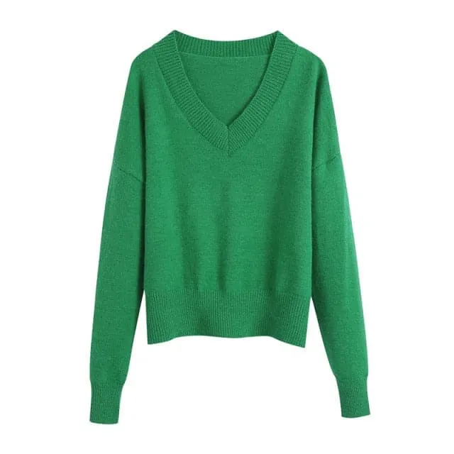 DressBetty - Loose Elegant Long Sleeve Soft Sweaters