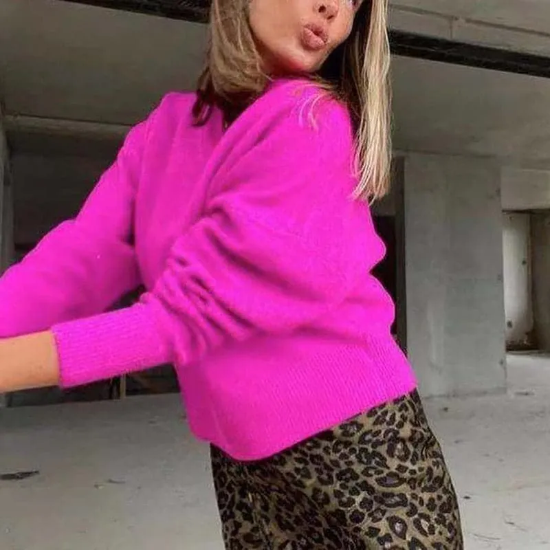 DressBetty - Loose Elegant Long Sleeve Soft Sweaters