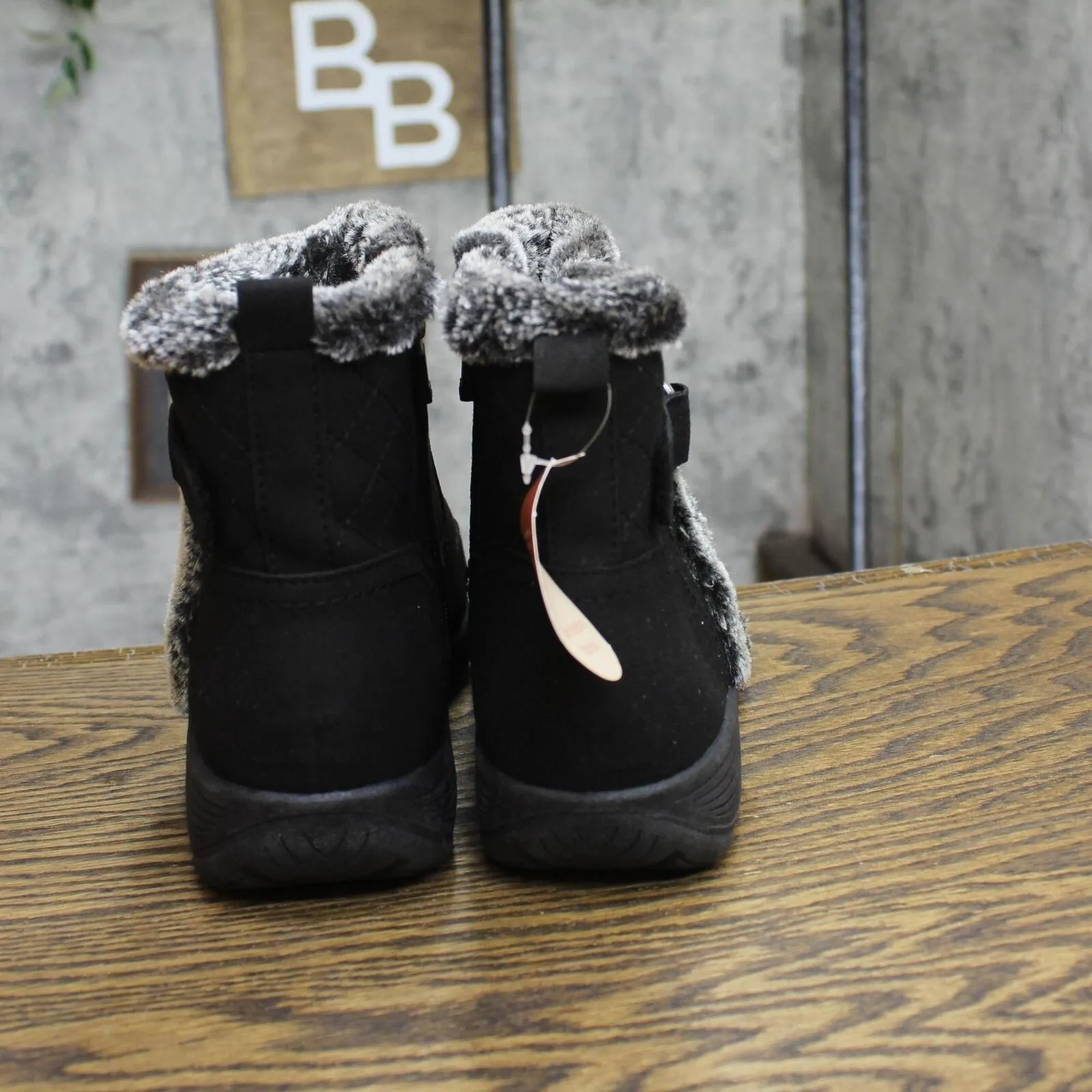 Easy Spirit Valor Womens Water-Repellant Winter Boots Black 8W