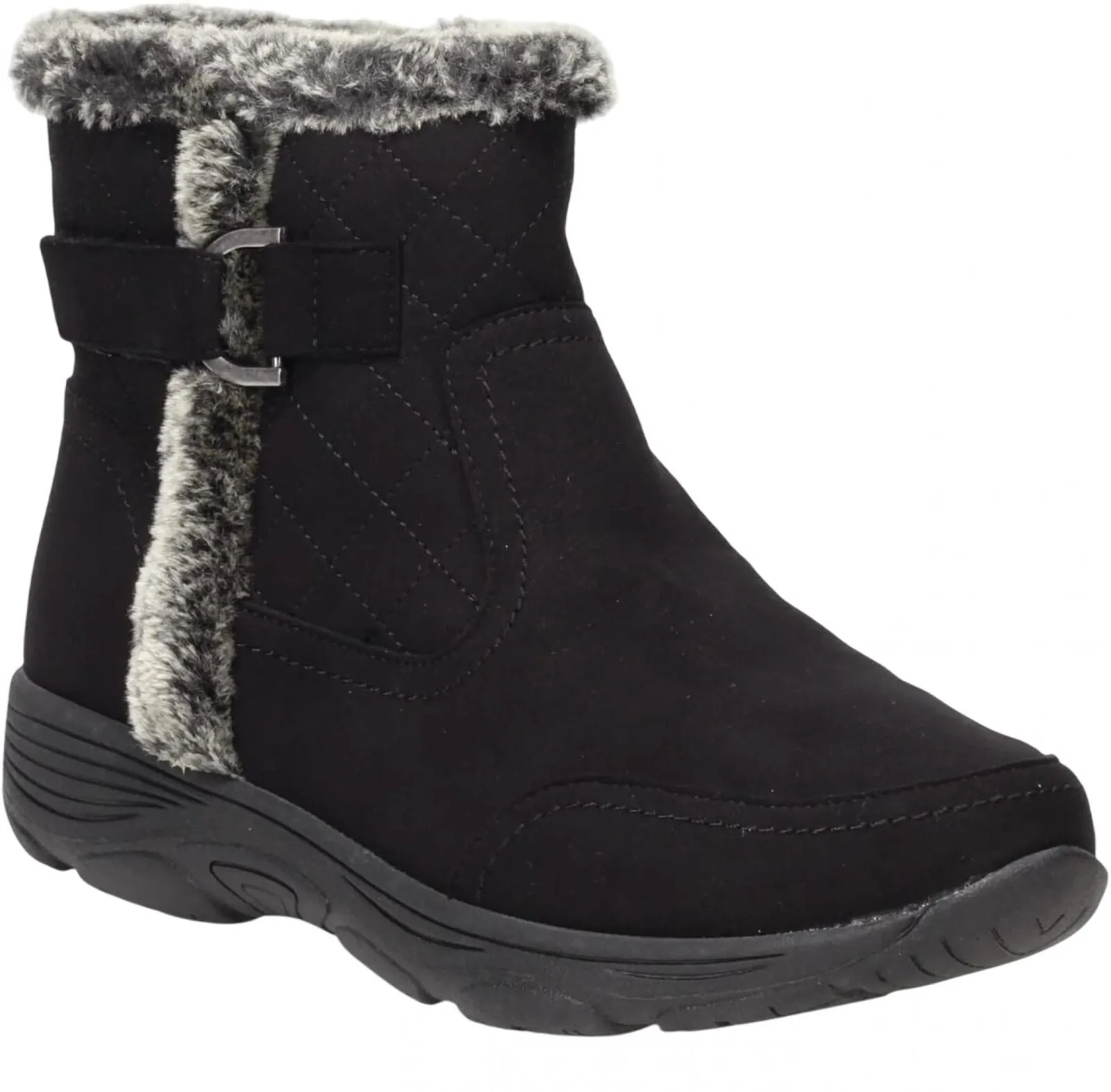 Easy Spirit Valor Womens Water-Repellant Winter Boots Black 8W