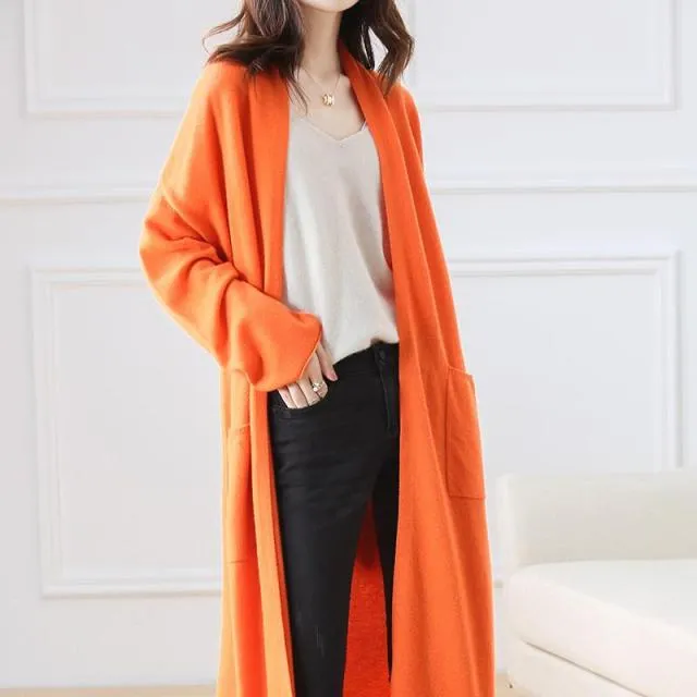 Fall Winter Oversize Long Sweater Cardigan