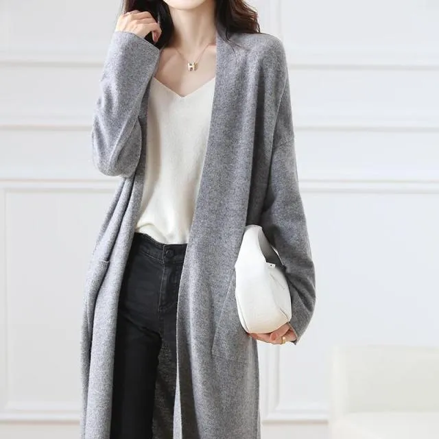 Fall Winter Oversize Long Sweater Cardigan