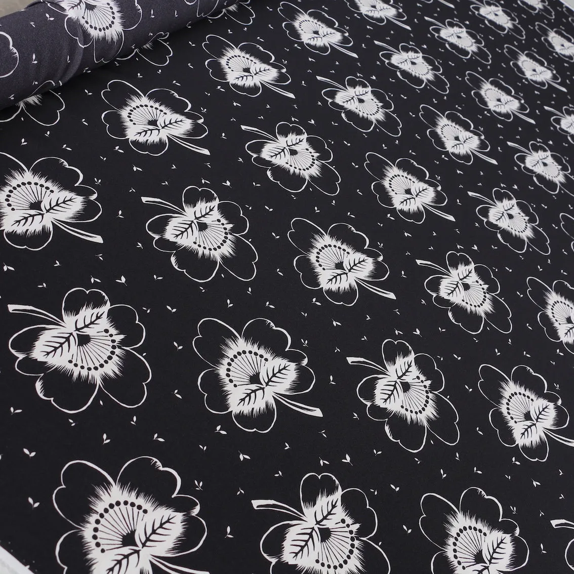 Fiore Noturno - Silk Crepe De Chine