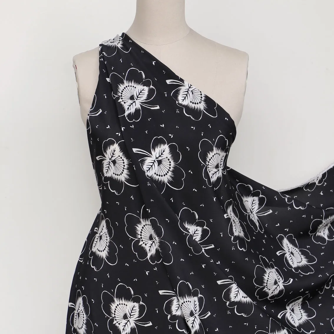 Fiore Noturno - Silk Crepe De Chine