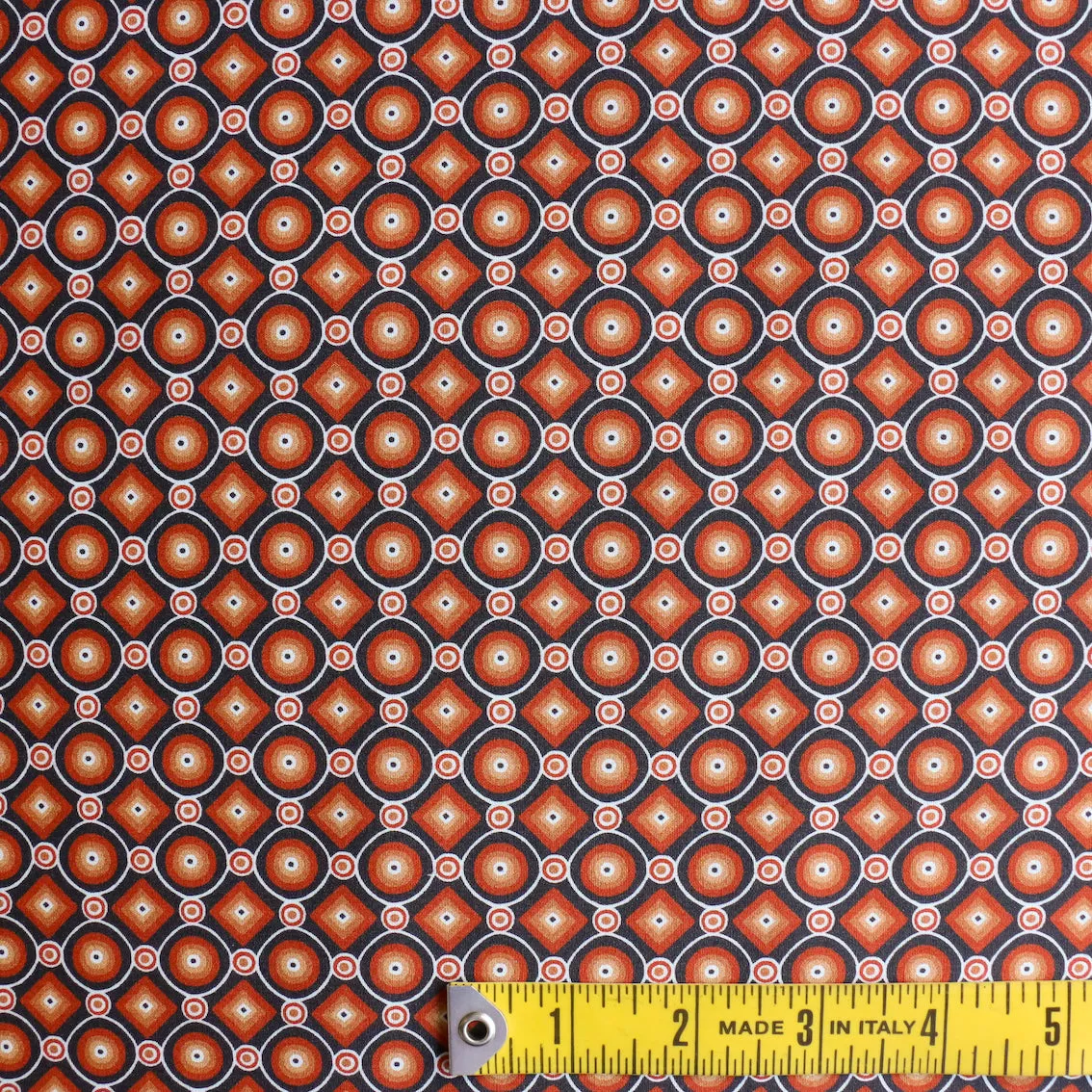 Fleetwood Mosaic Orange Cotton Shirting