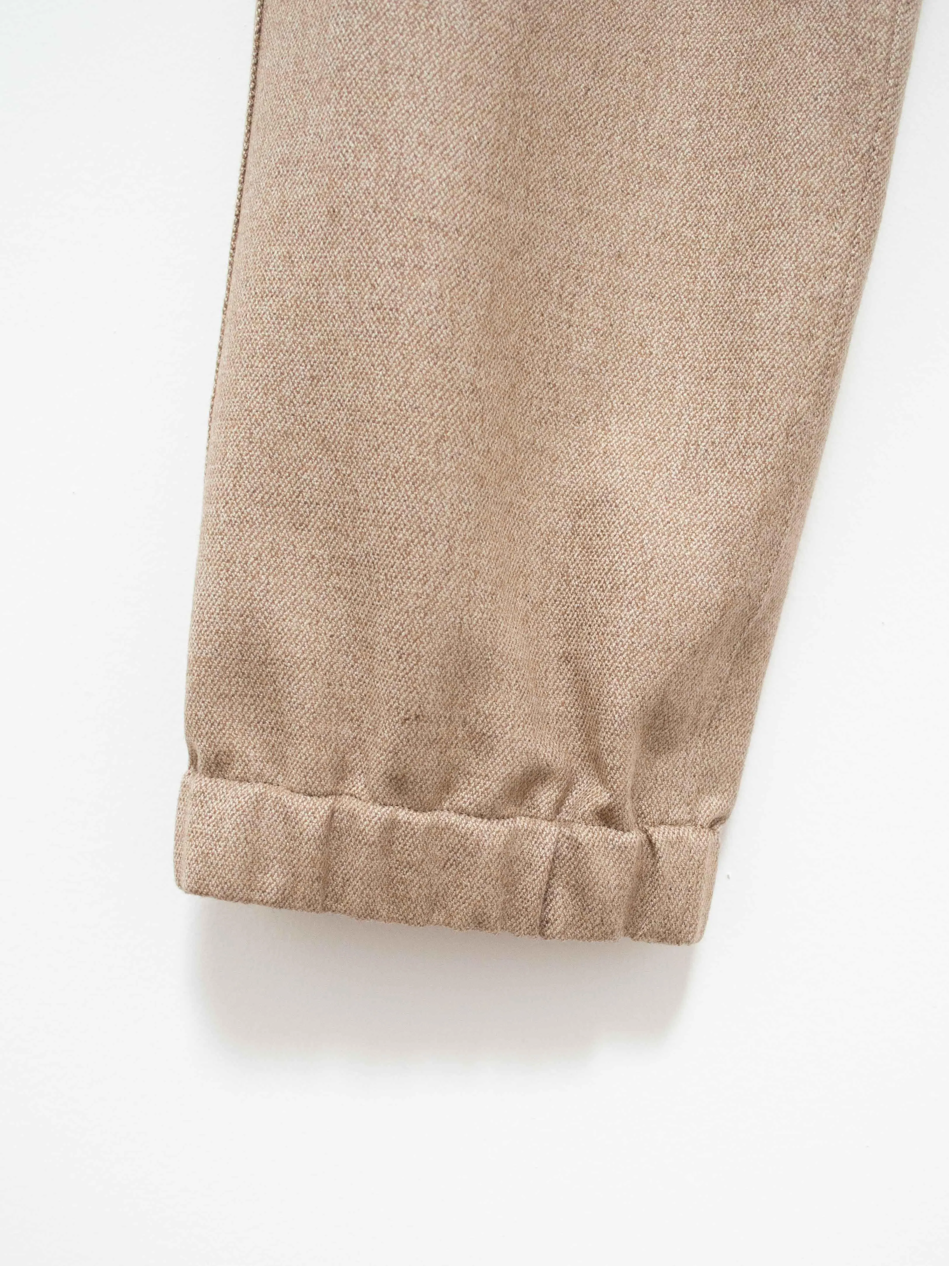 Flexible Wool Easy Pants - Beige
