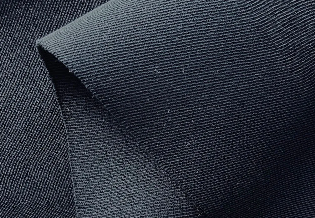 Jet Black Double-Faced Wool Twill Coating (Made in Italy)