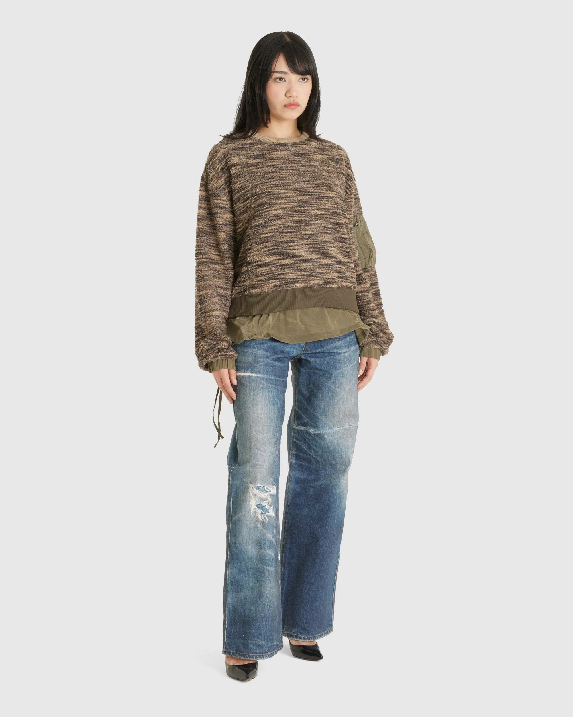 Layered Fleece Sweater (W)