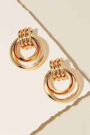 Layered Knocker Earrings