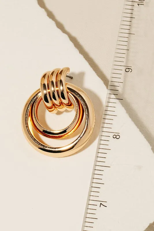 Layered Knocker Earrings