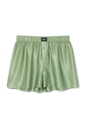 Le Weekend Silk Boxer Pistachio Woman