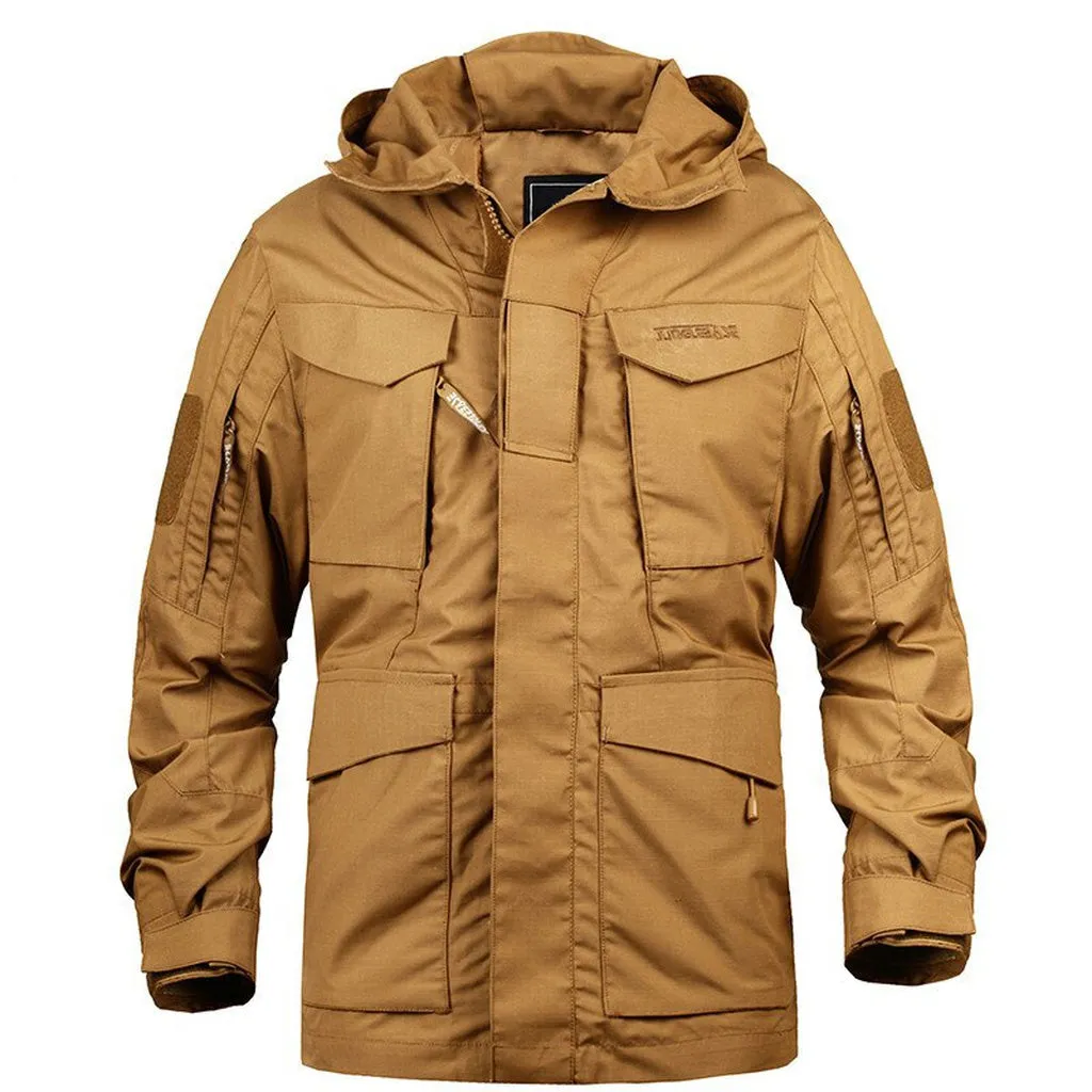 MEGE KNIGHT - Original Men Tactical Clothing US Army M65 Military Field Jacket Trench Coats Hoodie Casaco Masculino Windbreaker Jaqueta Masculina