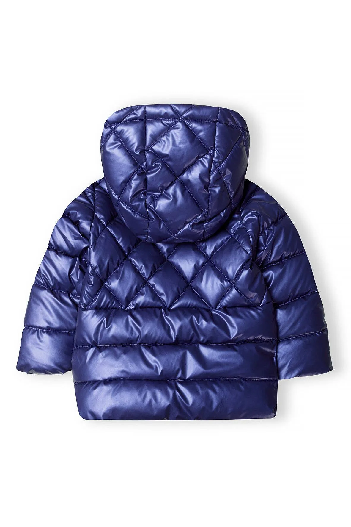 Minotti Girls Metallic Puffer Coat Navy Blue *In store now*