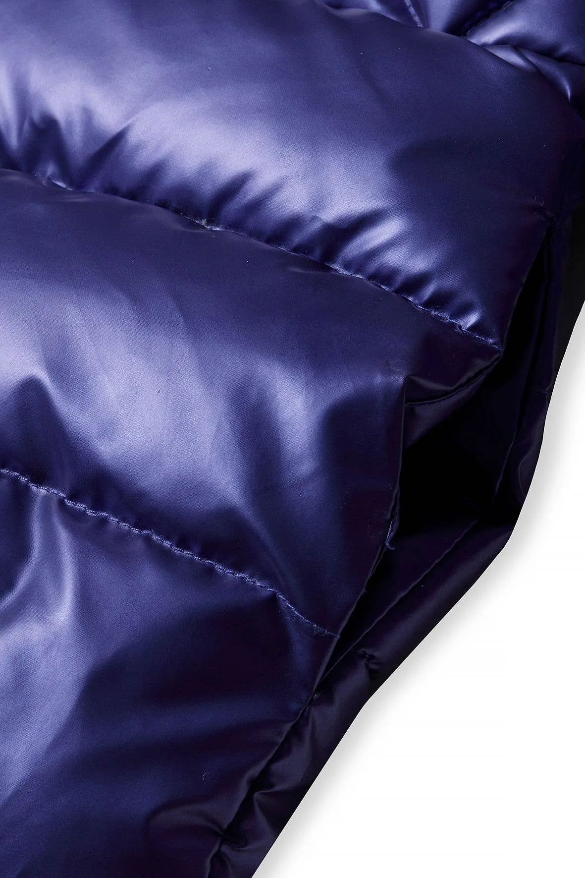 Minotti Girls Metallic Puffer Coat Navy Blue *In store now*