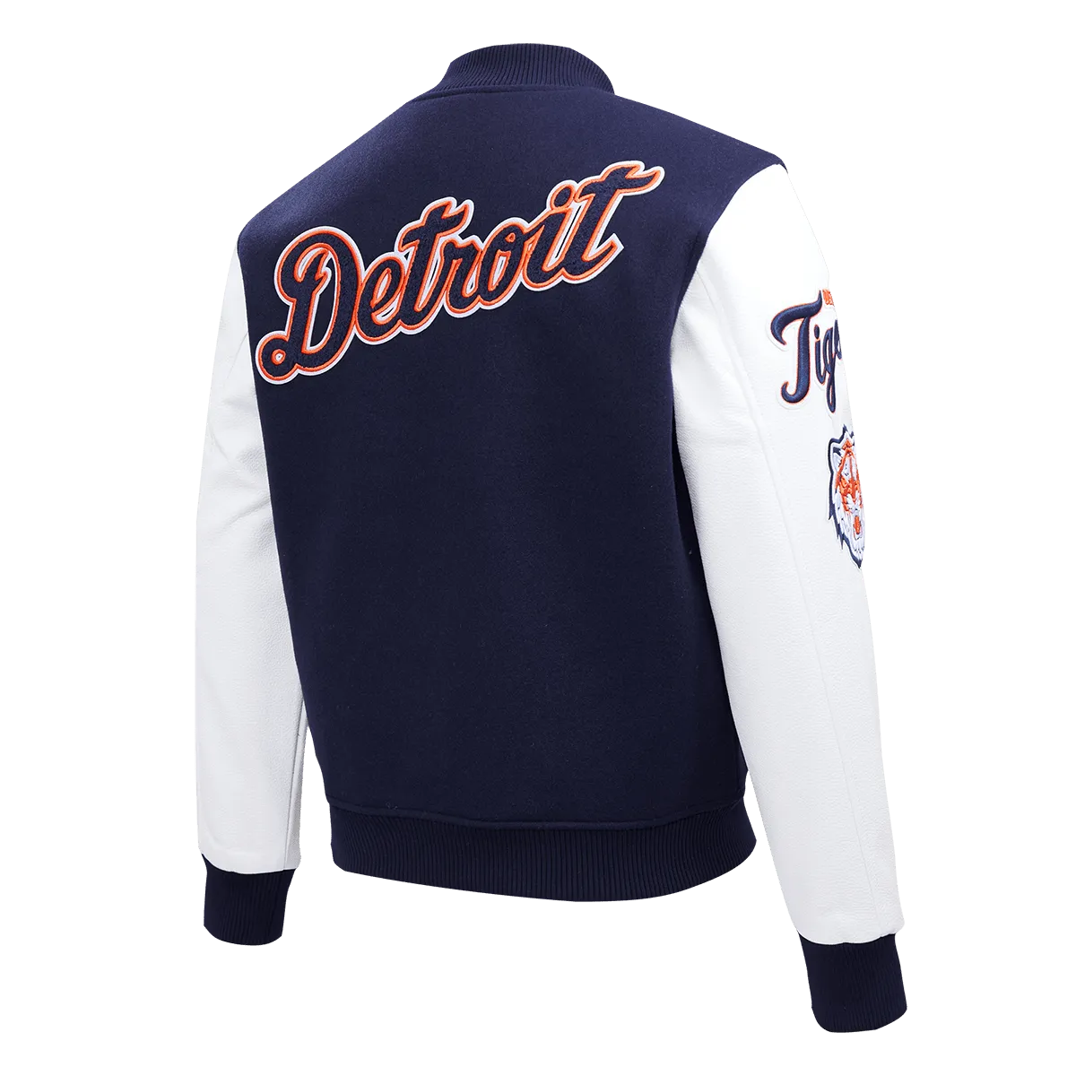 MLB DETROIT TIGERS CLASSIC WOOL MEN'S VARSITY JACKET (MIDNIGHT NAVY)