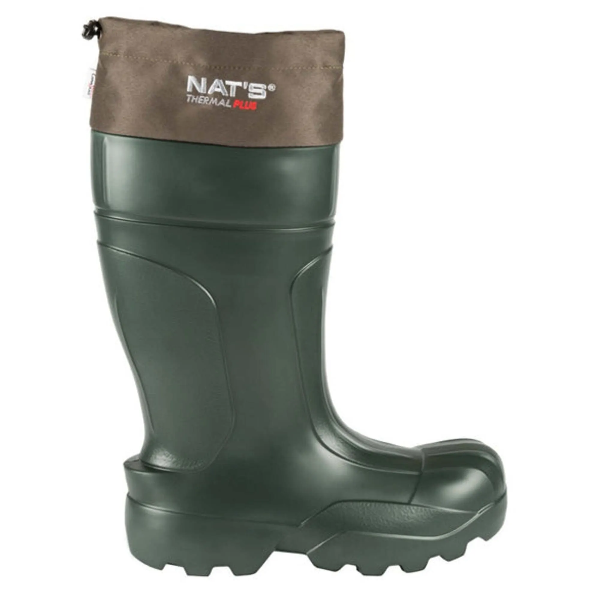 Nats Men's Winter Work Boots 1590 | EVA Waterproof, Plain Toe, Removable Laminated Wool Liner, -70°C Rated, Auto Clean Outsole | Sizes 7-13
