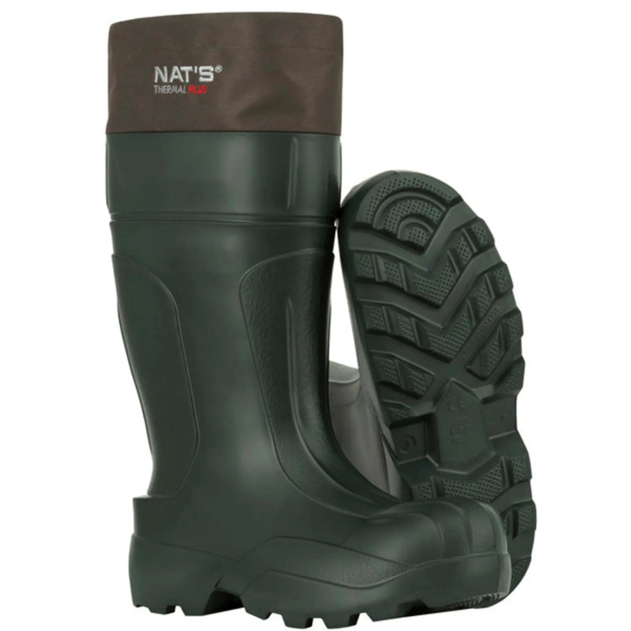 Nats Men's Winter Work Boots 1590 | EVA Waterproof, Plain Toe, Removable Laminated Wool Liner, -70°C Rated, Auto Clean Outsole | Sizes 7-13