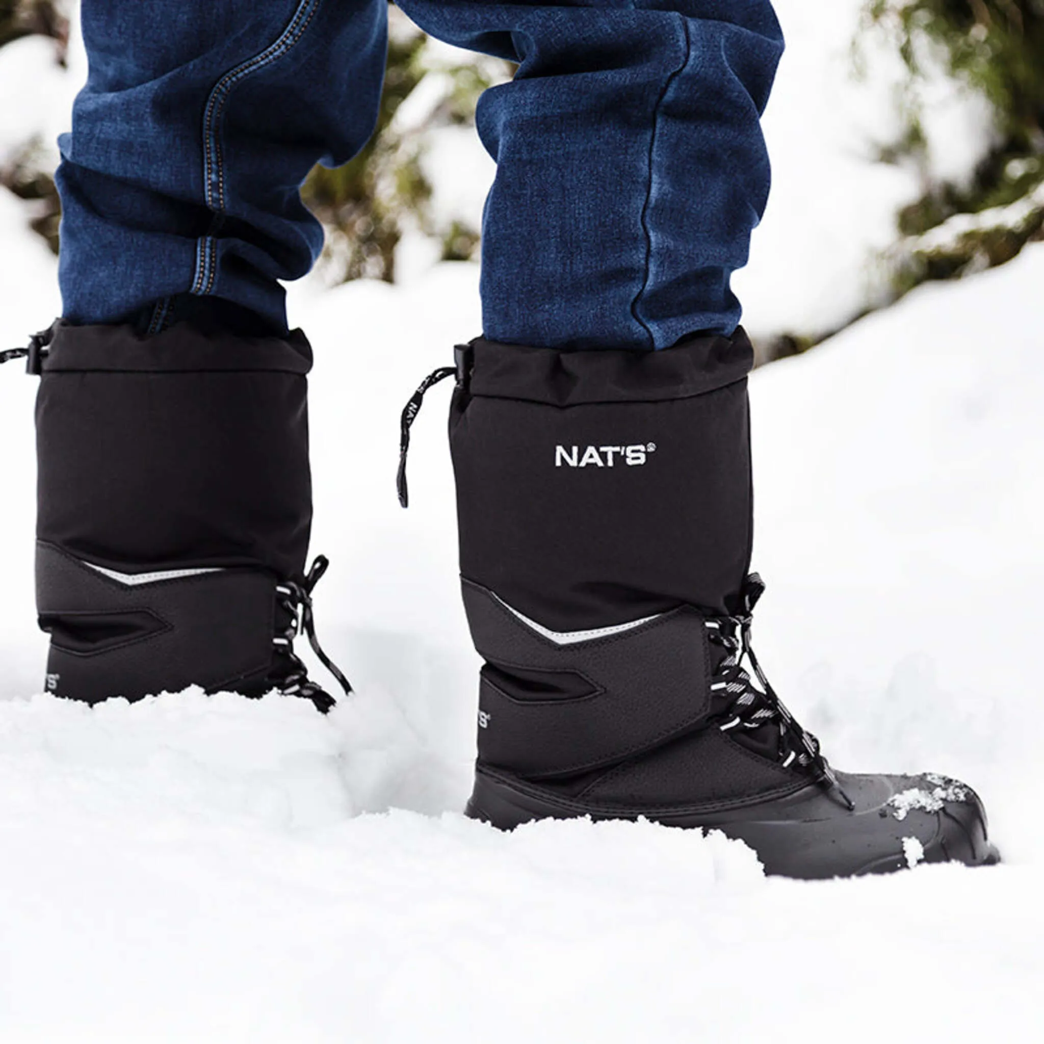 Nats Men's Winter Work Boots R917 | Nylon EVA Ultra-Light, Plain Toe, Removable Primaloft® Liner, -85°C Rated, Front Lacing, Ankle Reinforcement | Sizes 7-13