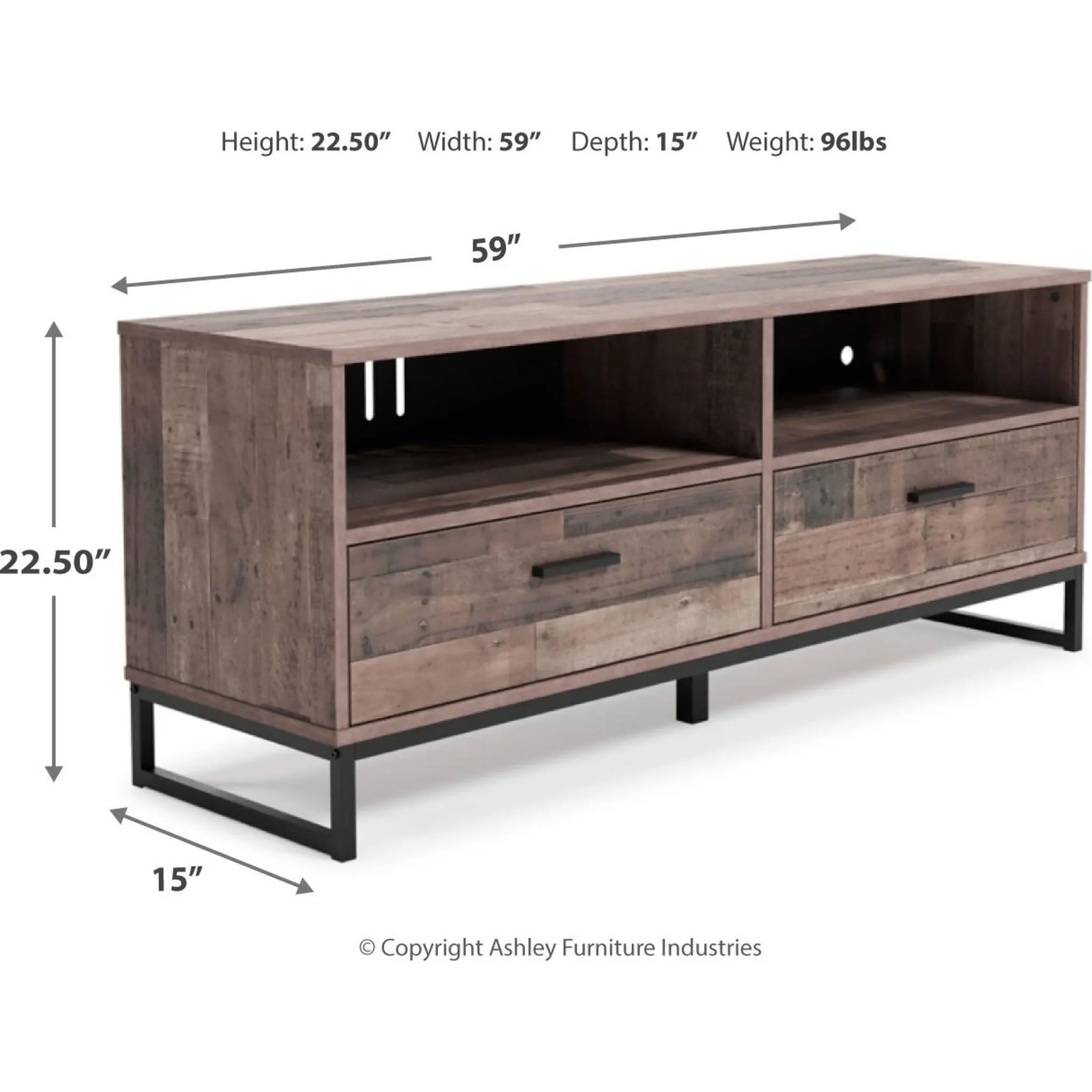 Neilsville TV Stand - Multi Gray